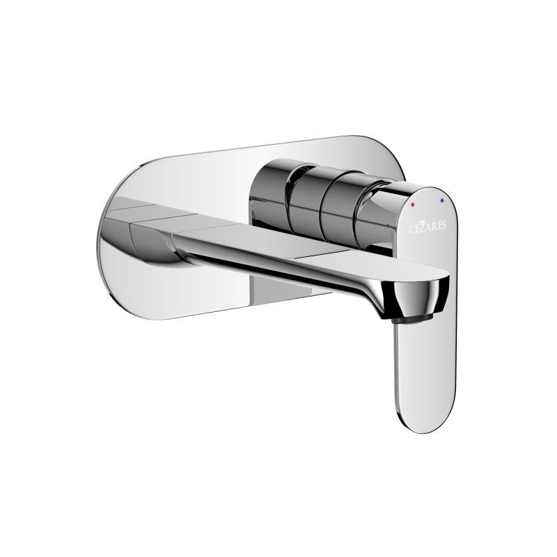 STYLUS-BLI1-NOP-W0 Смеситель для раковины встраиваемый с внутренней частью, без донного клапана, черный матовый, артикул STYLUS-BLI1-NOP-W0