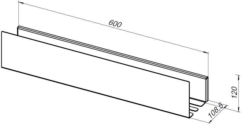 Полка Aquanet Магнум Н 60x12 белая матовая Полка Aquanet Магнум Н 60x12 белая матовая