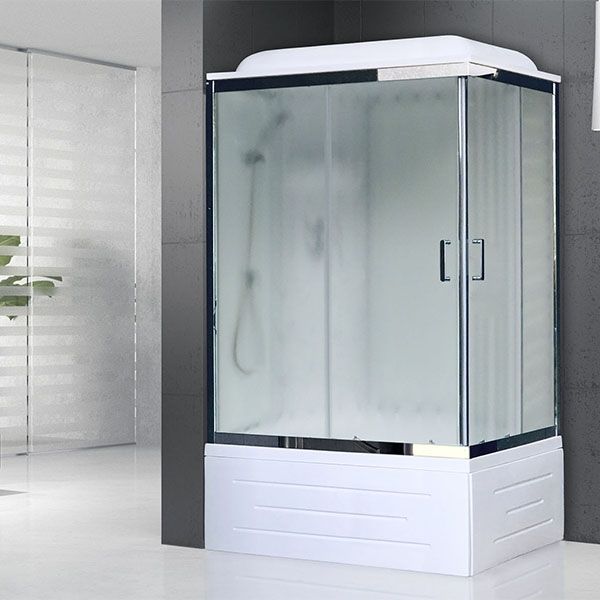 Душевая кабина Royal Bath BP 120х80 RB8120BP6-WC-CH-L стекло матовое задняя стенка Белая Душевая кабина Royal Bath BP 120х80 RB8120BP6-WC-CH-L стекло матовое задняя стенка Белая