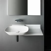 Laufen INO Раковина 900х450х120мм без отв. под смеситель, полка справа, с покр. LLC, цвет: белый