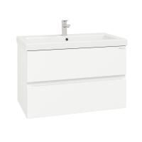 Тумба Onika Эвада 80 подвесная, белая (ум. Como 80)