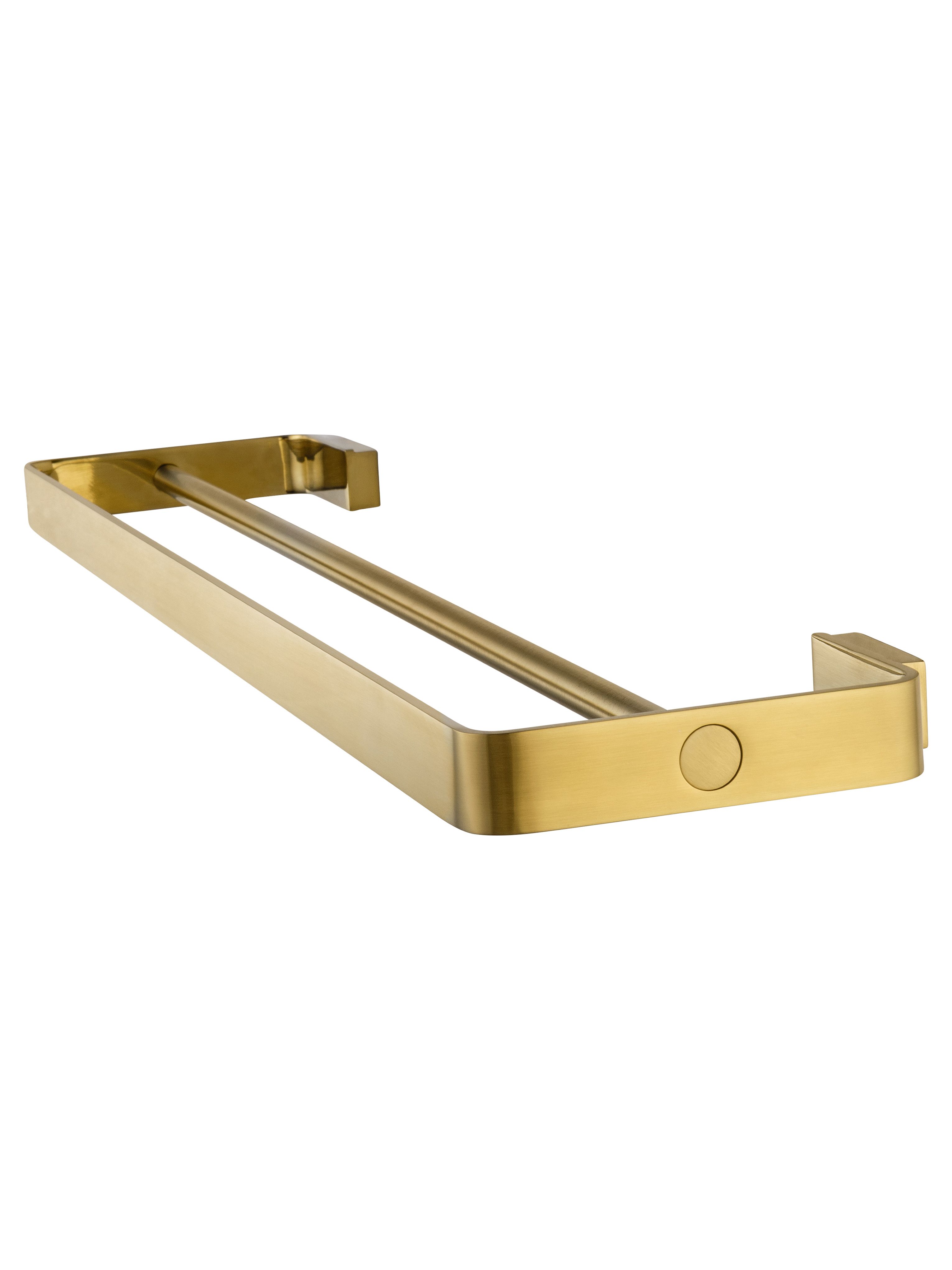 Полотенцедержатель двойной WONZON & WOGHAND LOTTE, Брашированное золото (WW-8311A-BG)