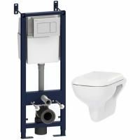 Комплект унитаза AM.PM Like IS301.801700 с инсталляцией с сиденьем Микролифт с клавишей смыва Белый Комплект унитаза AM.PM Like IS301.801700 с инсталляцией с сиденьем Микролифт с клавишей смыва Белый