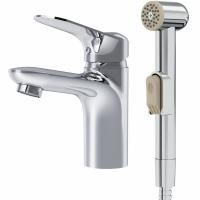 F85C03000 Sunny, смеситель для умывальника с гиг.душем, хром, шт F85C03000 Sunny, смеситель для умывальника с гиг.душем, хром, шт