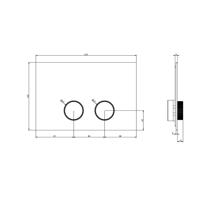 Gessi Anello Клавиши смыва Tece (TeceProfil, TeceBox)., цвет: Warm Bronze Br. PVD Gessi Anello Клавиши смыва Tece (TeceProfil, TeceBox)., цвет: Warm Bronze Br. PVD