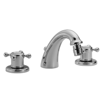 HUBER Victorian Смеситель термостатический для биде на 3 отверстия с донным клапаном, цвет хром