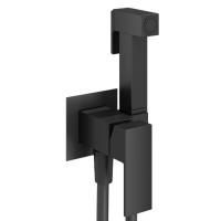 Plumberia Selection TAG Комплект гигиен. душа со смесителем,душ и держатель из металла, шланг PVC 1250мм, черный матовый