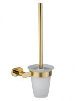 Туалетный ершик в комплекте WONZON & WOGHAND FIRST, Глянцевое золото (WW-8429-LG)