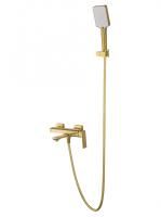 Смеситель для ванны с душем WONZON & WOGHAND DIAMOND, Брашированное золото (WW-88639011-BG)