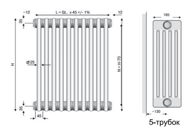Стальной радиатор Arbonia 5250 18 секций х18