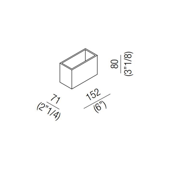 Agape Puzzle Низкий маленький ящик 15.2x7.1x8 см, цвет: серый Agape Puzzle Низкий маленький ящик 15.2x7.1x8 см, цвет: серый