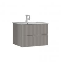 Тумба с раковиной ORKA Moonlight 70 подвесная, бежевый матовый