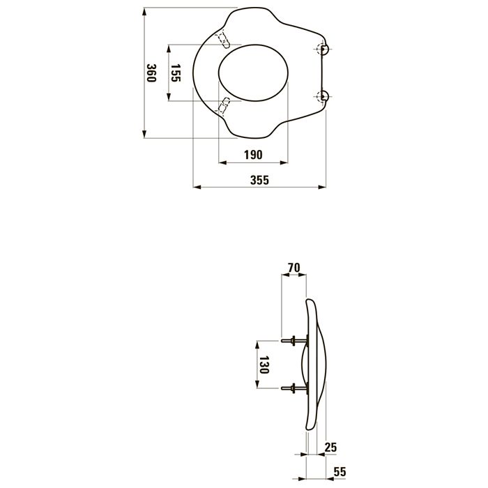 LAUFEN Florakids Эргономичное сиденье для детей для унитаза, цвет белый