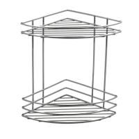 Полка CHROM LINE угловая, двойная, из стальной проволоки с бортиками, 200х280х200 мм, хром, Sapho