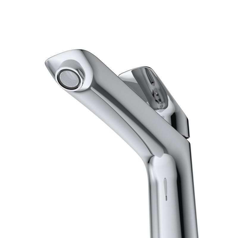 DUE Смеситель для накладной раковины без донного клапана, оружейная сталь DUE-LMC-GM-W0, артикул DUE-LMC-GM-W0