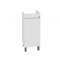 Тумба под раковину над стиральной машиной напольная "Марс-38" 1 дверь, (ум. Лидер 1000 литой мрамор)