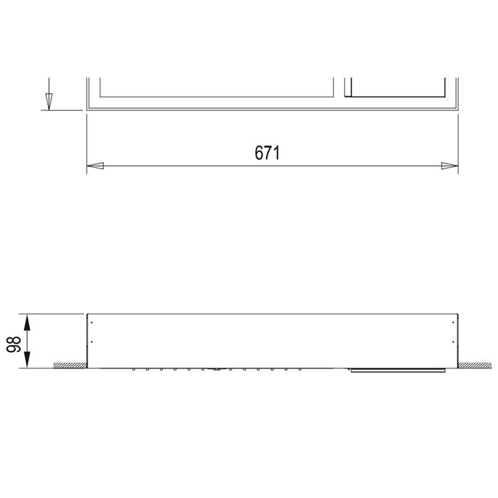 Fantini Acquadolce Внутренняя часть многофункционального верхнего душа L041B, L042B