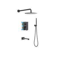Set 4 в 1 душевой комплект AQUATEK, матовый черный AQ1273MB ОБЕРОН Set 4 в 1 душевой комплект AQUATEK, матовый черный AQ1273MB ОБЕРОН