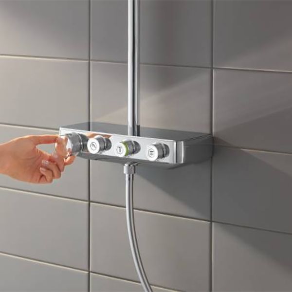 Душевая система GROHE EUPHORIA SMARTCONTROL 26508000 (хром, металл/пластик, 175-см, квадратная), шт Душевая система GROHE EUPHORIA SMARTCONTROL 26508000 (хром, металл/пластик, 175-см, квадратная), шт