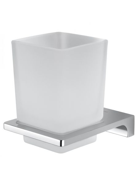 Стакан для зубных щеток с держателем WONZON & WOGHAND ECLIPSE, Хром (WW-9121-CR)
