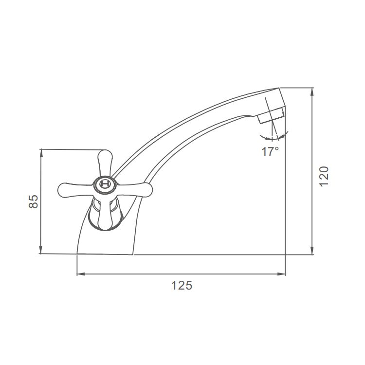 Смеситель для раковины Prohanss P10.10, хром