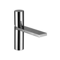 Fantini Milano Смеситель для раковины, 1 отв., с нажимн. донным клапаном, излив 145мм, цвет: матовая натуральная сталь