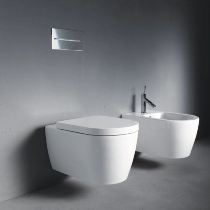 Duravit Me by Starck Унитаз подвесной Rimless 570х370 мм,  с креплениями, вкл. крепление Durafix,с покрытием WonderGliss цвет белый матовый