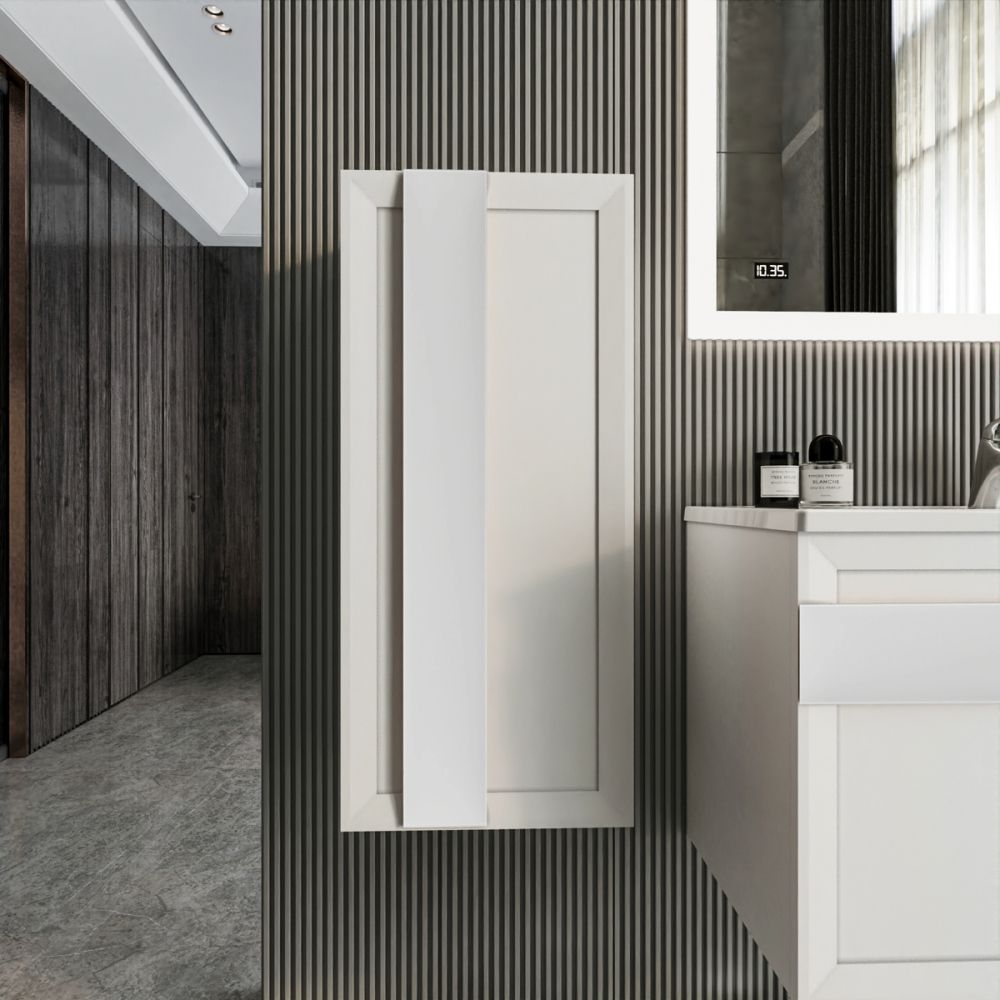 Шкаф навесной Бриклаер БЕРЛИН 90 см, белый