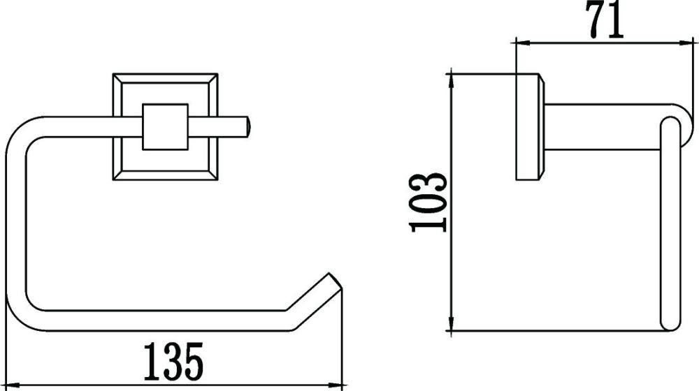 Держатель для туалетной бумаги Savol S-009552, хром, артикул S-009552