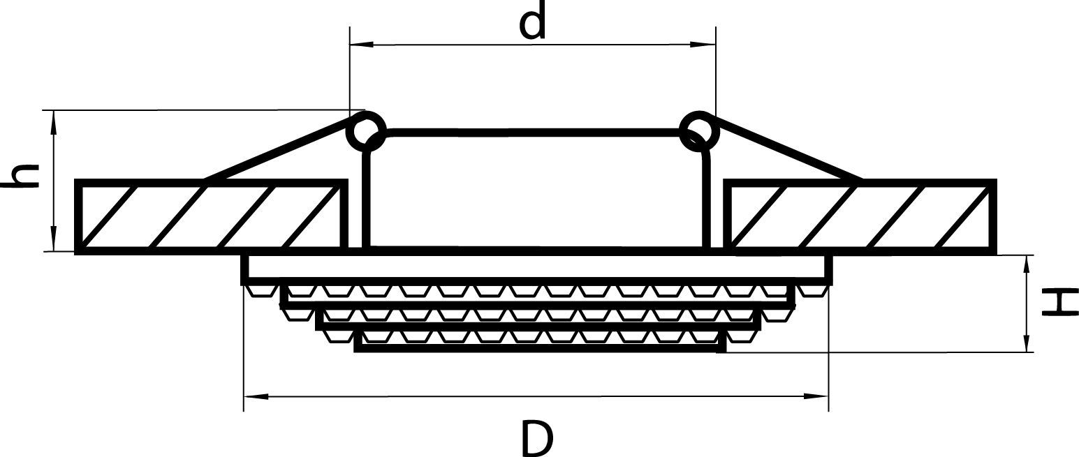 Светильник точечный встраиваемый декоративный под заменяемые галогенные или LED лампы Miriade Lightstar 011976