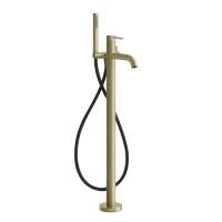 GESSI 316 Напольный смеситель для ванны с душевой лейкой (внешние части), цвет: Brushed Brass PVD