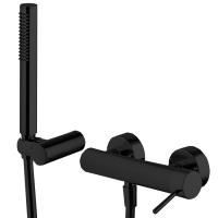 Fima Carlo Frattini Spillo Up Смеситель для душа, настенный, с ручным душем, цвет: чёрный матовый