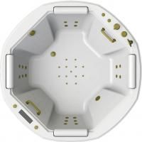 Акриловая ванна Radomir Fra Grande Фарнезе 190x190 с гидромассажем форсунки Бронза