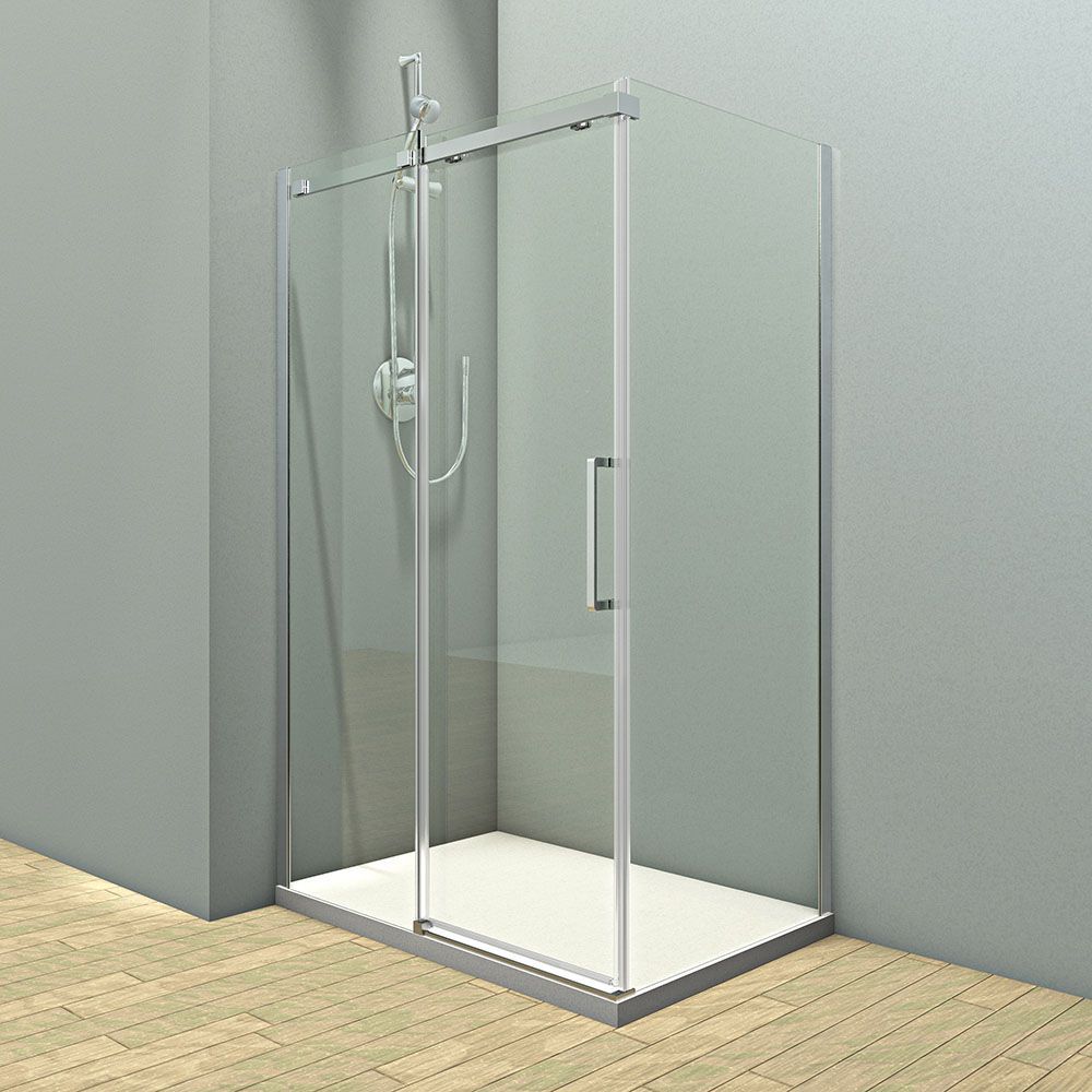 Душевой угол Veconi Rovigo RV-071, 1500х800х1950, хром, стекло прозрачное