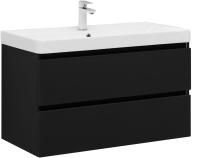 Тумба под раковину Aquanet Вега 2.0 90 черный Тумба под раковину Aquanet Вега 2.0 90 черный