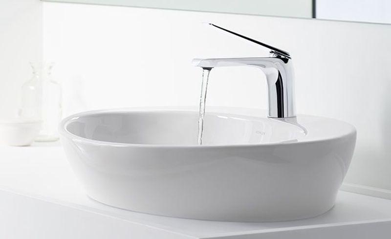 E97345-CP смеситель для раковины AVID, с дон. клапаном (хром)