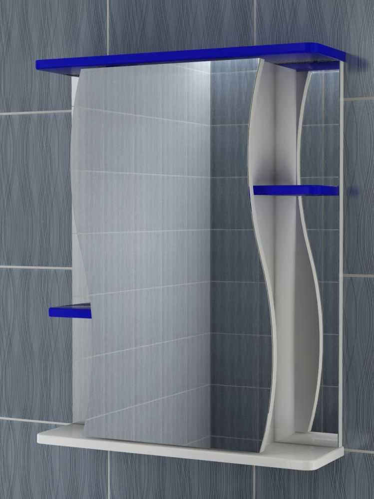 Зеркальный шкаф VIGO Alessandro zsh.ALE.55 син, 55 см, артикул zsh.ALE.55 син