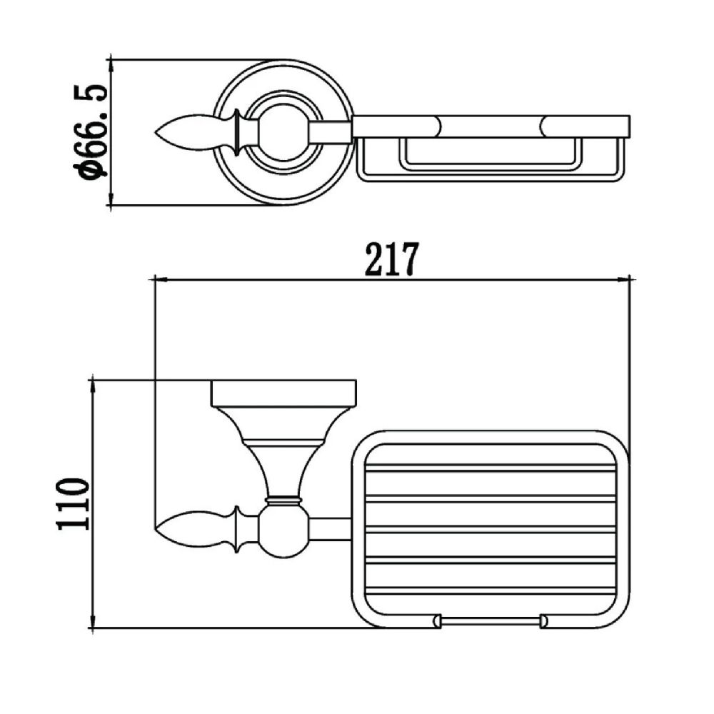 Мыльница Savol S-06832B, золото, артикул S-06832B