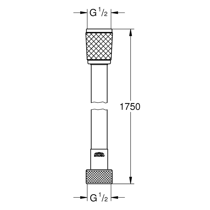 Душевой шланг GROHE RELEXAFLEX 28154002 (хром, пластик, 175-см, круглая), шт Душевой шланг GROHE RELEXAFLEX 28154002 (хром, пластик, 175-см, круглая), шт