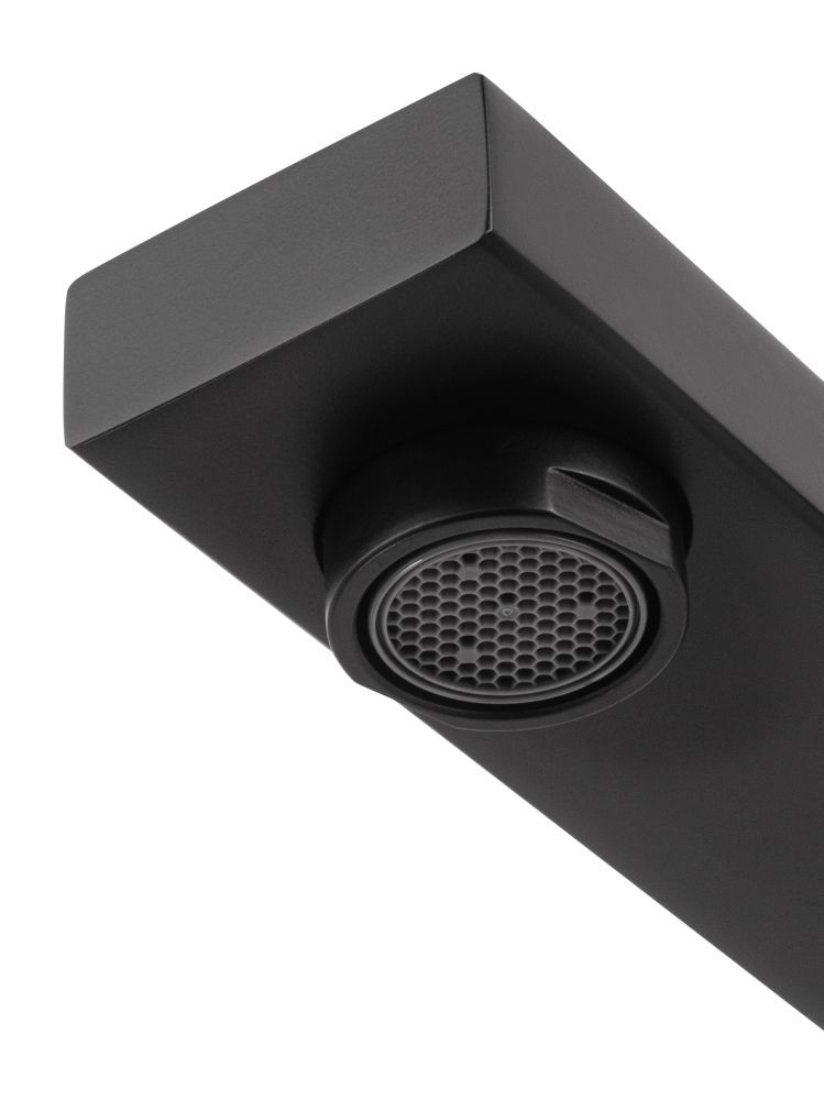 Смеситель для раковины встраиваемый WONZON & WOGHAND, Черный матовый (WW-105-MB)