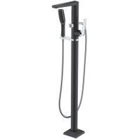 Смеситель напольный VENTURO черный-хром