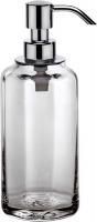 Surya Crystal, дозатор высокий 7х7хh19 см с помпой V5, стекло с эффектом волны, цвет хром