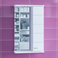 Зеркальный шкаф СаНта Омега 50 с подсветкой, правый, цвет белый 107002