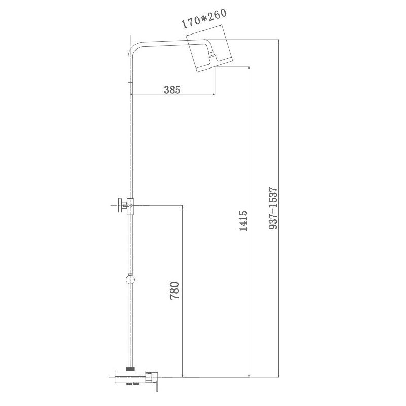Душевая система Haiba HB2421, белый