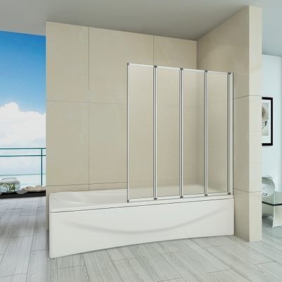 Шторка на ванну Good Door Screen GR4-100-G-WE 100 профиль Белый стекло матовое Грейп Шторка на ванну Good Door Screen GR4-100-G-WE 100 профиль Белый стекло матовое Грейп