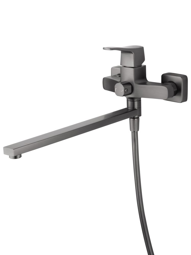 Смеситель для ванны WONZON & WOGHAND FLEX, Темный графит (WW-639906-BGM)