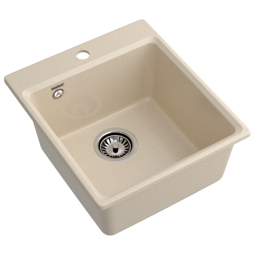 Кухонная мойка GranFest GF-LV-420, кашемир, артикул GF-LV-420 кашемир