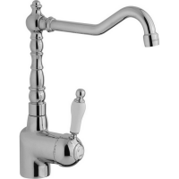 CISAL Смеситель однорычажный на 1 отверстие для кухни,с поворотным изливом 215 мм, цвет хром