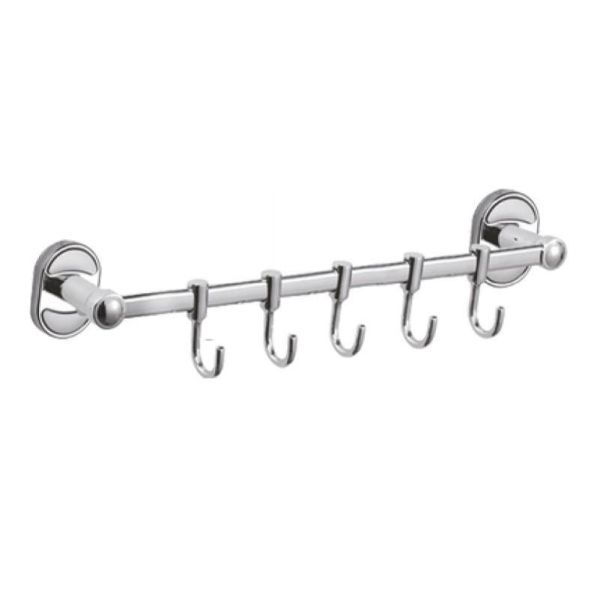 Планка с крючками для полотенец D-Lin D289700-5, хром