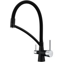 Смеситель для кухни Paulmark Siegen Si213111-418 Черный металлик Смеситель для кухни Paulmark Siegen Si213111-418 Черный металлик
